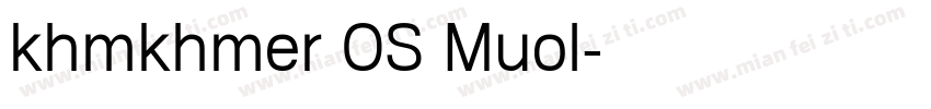 khmkhmer OS Muol字体转换